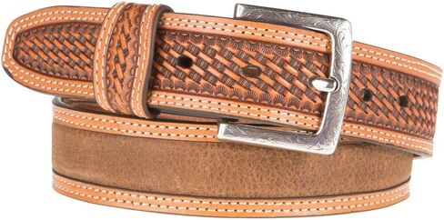 ARIAT Unisex-Adult's Basket Billet Double Stitch Edge Belt in Saudi Arabia