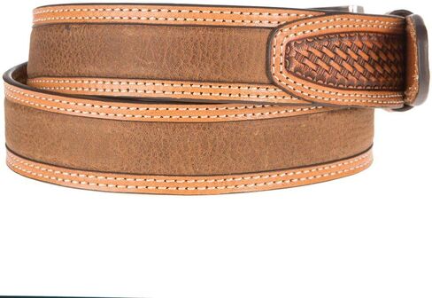 ARIAT Unisex-Adult's Basket Billet Double Stitch Edge Belt in Saudi Arabia