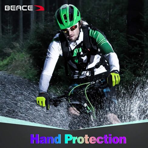 BEACE Cycling Gloves Bike Gloves Biking Gloves for Women(Colorful Night Glow) with Touch Screen-Workout Gloves Full Finger Road Gloves Mountain Bike Gloves Anti-Slip Silicone Palm in Saudi Arabia