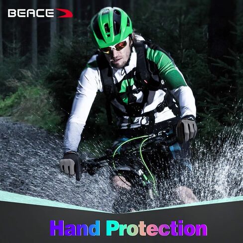 BEACE Cycling Gloves Bike Gloves Biking Gloves for Women(Colorful Night Glow) with Touch Screen-Workout Gloves Full Finger Road Gloves Mountain Bike Gloves Anti-Slip Silicone Palm in Saudi Arabia