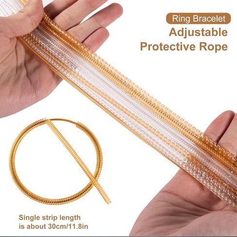 YITESHI 8 Pack Bangle Sizer Reducer, Bracelet Size Adjuster for Loose Bracelet, Protect Gold Silver Bracelet Or Ring from Scratch, Invisible Bracelet Ring Guards for Women and Men in Kuwait