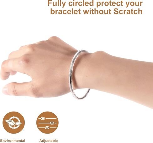 YITESHI 8 Pack Bangle Sizer Reducer, Bracelet Size Adjuster for Loose Bracelet, Protect Gold Silver Bracelet Or Ring from Scratch, Invisible Bracelet Ring Guards for Women and Men in Kuwait