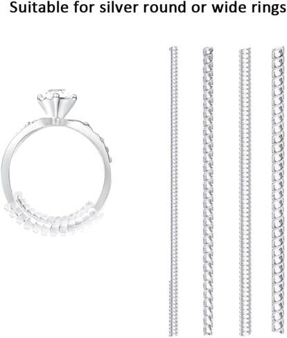 YITESHI 8 Pack Bangle Sizer Reducer, Bracelet Size Adjuster for Loose Bracelet, Protect Gold Silver Bracelet Or Ring from Scratch, Invisible Bracelet Ring Guards for Women and Men in Kuwait