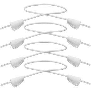 Lospara 2 Pair Elastic Shoe Laces, Replacement Shoe Laces for Hey Dude Shoes, Replacement Strings with Easy On System.
