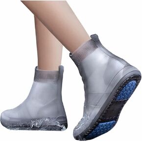 MLUUHK Waterproof Shoe Covers, Reusable Shoe Covers Non-Slip Shoes Boots for Outdoor Cycling Camping Fishing Travel