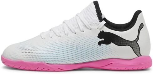 PUMA Future Indoor Training Sneaker, White Black, 13 US Unisex Big Kid in Saudi Arabia