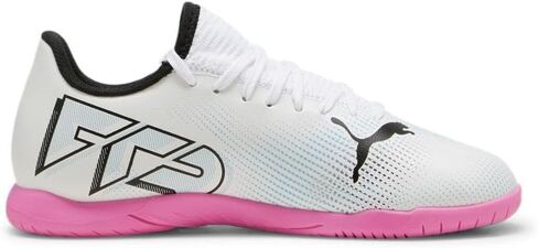 PUMA Future Indoor Training Sneaker, White Black, 13 US Unisex Big Kid in Saudi Arabia