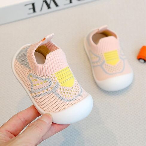 WILLFUN طفل صبي فتاة شبكة أحذية رياضية طفل محبوك أحذية المشي الرضع لينة وحيد المدربين 1-3 سنة طفل صغير تنفس في الهواء الطلق الأحذية in Saudi Arabia