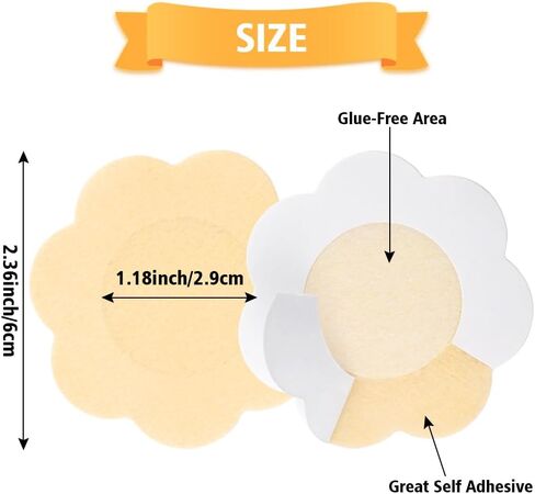 تغطية الحلمة للنساء، 40 قطعة من أغطية الحلمات لزجة، حمالات صدر بتلات الثدي للنساء، غطاء حلمة لاصقة فطائر اللحم لا تظهر أغطية الحلمات ملصقات فطائر الحلمة للنساء والرجال in Kuwait