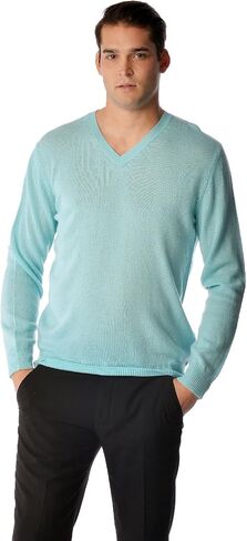 Cashmere Boutique: سترة ربيعية من الكشمير الخالص 100% برقبة على شكل حرف V للرجال (3 ألوان، المقاسات: S/M/L/XL) in Kuwait