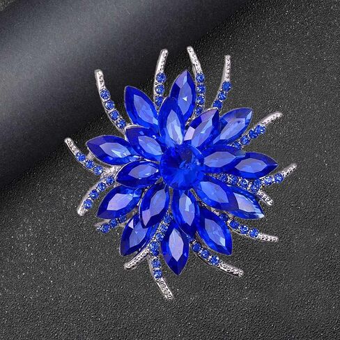 طقم بروش مكون من 4 قطع بحجم كبير من حجر الراين والكريستال الأنيق من إيزينج, كريستال حجر الراين مادة صمغية مينا, ان ايه, in Kuwait