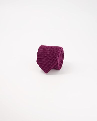 ربطة عنق رجالي رفيعة من Tie Bar، لون سادة، صوف محبوك بطرف مدبب، 2.5 × 58 بوصة in Kuwait