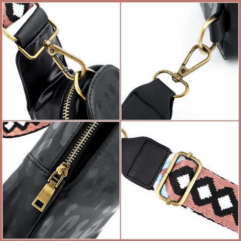 Welltop Sling Bag for Women, PU Leather Chest Bag Small Crossbody Casual Daypack Fanny Packs with Adjustable Guitar Strap Fashion Shoulder Backpack Purse for Women Men Daily Traveling Use in Kuwait