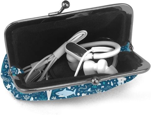 محفظة جلد صغيرة للعملات المعدنية من سترينجر ثينغز، محفظة صغيرة بقفل قابل للتغيير بمشبك اغلاق بمشبك اغلاق للنساء والفتيات in Kuwait