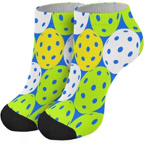 Xinme Pickleball socks Women's socks Short fashion design casual socks Women's casual socks Pickleball, White, One size in Kuwait