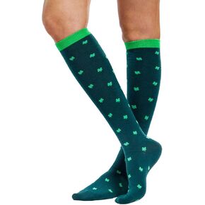 Tipsy Elves St Patricks Knee High Socks for Women - Comfy St Paddys Day Womens Long Tube Socks - Cute Patterns and Designs in Saudi Arabia