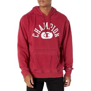 Champion Men's Vintage Wash Varsity Hoodie, Arch Logo