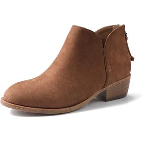 NinetinGel Ankle Boots for Women.Women's Low Heeled Booties.Fashion Thick Heel Design