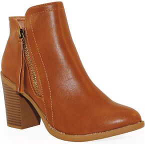 TRENDSUP Women's Fashion Side Zipper Booties in Kuwait