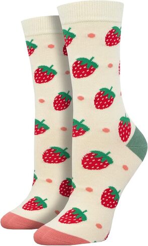 جوارب نسائية من Socksmith من الخيزران والفراولة المبهجة in Saudi Arabia