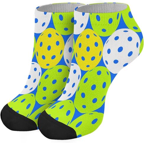 Xinme Pickleball socks Women's socks Short fashion design casual socks Women's casual socks Pickleball, White, One size in Kuwait