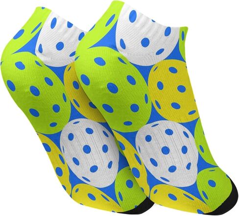 Xinme Pickleball socks Women's socks Short fashion design casual socks Women's casual socks Pickleball, White, One size in Kuwait