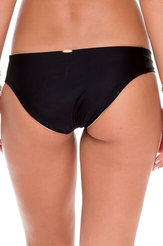 Luli Fama Women's Cosita Buena Side Tab Seamless Reversible Full Bikini Bottom in Kuwait