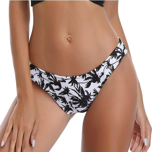 SHEKINI Women's Bikini Bottom Floral Print Hipster Swim Bottoms Low Rise Swimsuit Bottoms in Saudi Arabia