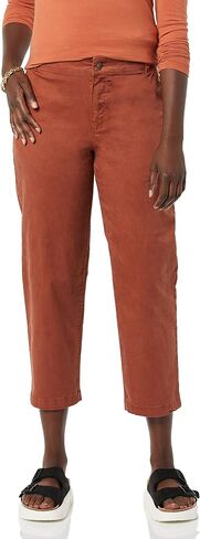 Amazon Essentials Women's Stretch Chino Barrel Leg Ankle Pant (Previously Goodthreads) in Saudi Arabia