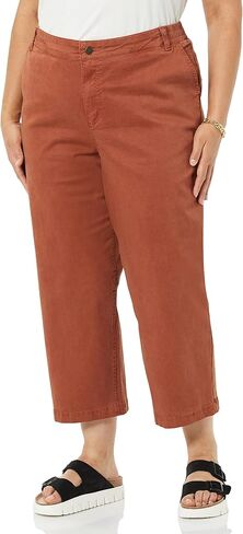 Amazon Essentials Women's Stretch Chino Barrel Leg Ankle Pant (Previously Goodthreads) in Saudi Arabia