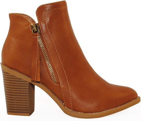 TRENDSUP Women's Fashion Side Zipper Booties in Kuwait