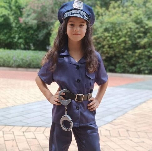 زي ضابط الشرطة من CIFITERY للأولاد زي الشرطة للأطفال فستان الشرطة ليوم كارير الهالوين التنكرية 7-10 سنوات in Kuwait