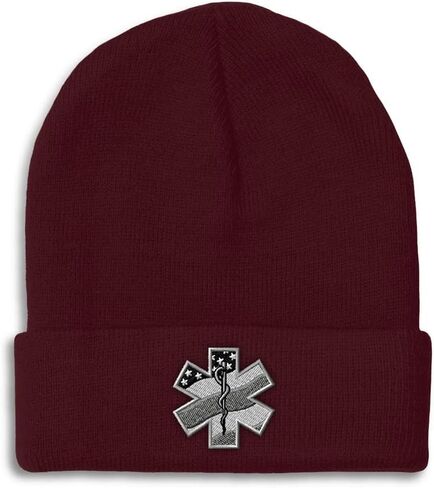 Custom Beanies for Men Paramedic A Embroidery Paramedic Winter Hats for Women Acrylic Skull Cap 1 Size in Saudi Arabia