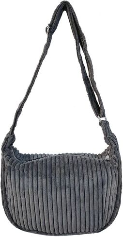 Ulisty Women Small Corduroy Hobo Bag Wide Strap Crossbody Bag Shoulder Bag Casual Handbag Daily Bag in Saudi Arabia