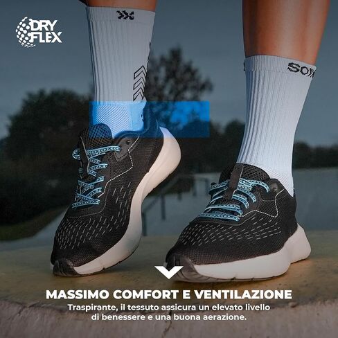 جوارب SOXPro الكلاسيكية ذات قبضة مثالية لكرة القدم، جوارب مضادة للانزلاق للجري الرجبي والرياضات الأخرى. جيركسبرو سبورتس إيطاليا! in Saudi Arabia