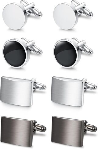 CASSIECA 4-6 أزواج أزرار أكمام كلاسيكية للرجال مجموعة أزرار أكمام قميص سهرة فريدة من نوعها لحفلات الزفاف in Kuwait