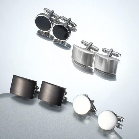 CASSIECA 4-6 أزواج أزرار أكمام كلاسيكية للرجال مجموعة أزرار أكمام قميص سهرة فريدة من نوعها لحفلات الزفاف in Kuwait