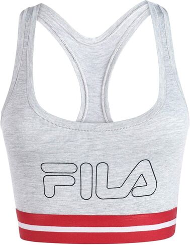 حمالة صدر رياضية نسائية من القطن بشعار كلاسيكي من Fila in Saudi Arabia