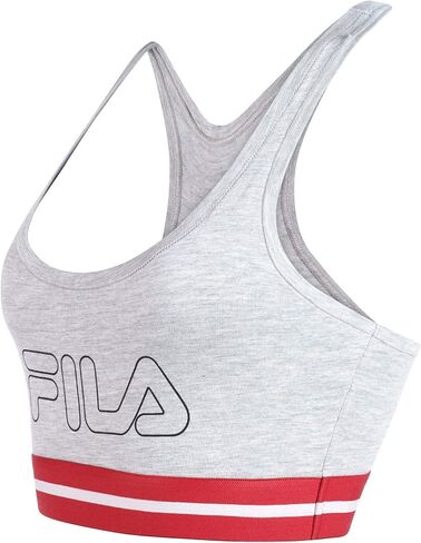 حمالة صدر رياضية نسائية من القطن بشعار كلاسيكي من Fila in Saudi Arabia