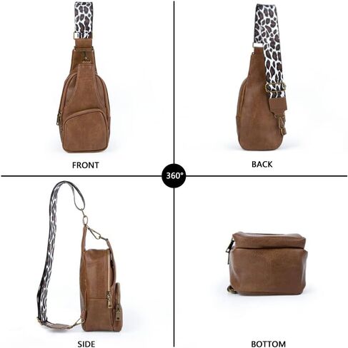 حقيبة MEEJUNE صغيرة بحزام للنساء من الجلد وحقائب كروس وحقيبة صدر للنساء عصرية in Kuwait