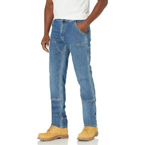Carhartt mens Rugged Flex Relaxed Fit Double-front Jean Work Utility Pants, Tahoe, 38W x 30L US