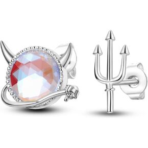 NARMO 925 أقراط من الفضة الاسترليني للنساء أقراط النجمة والقمر، هدايا يونيكورن للفتيات أقراط عباد الشمس أقراط الفراشة أقراط صغيرة لطيفة أقراط مضادة للحساسية in Kuwait