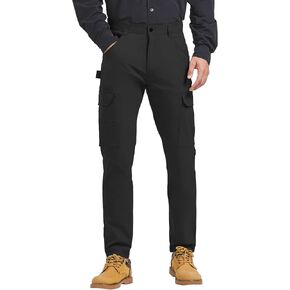 PULI Men's Carpenter Work Pants Cargo Hiking Pants Slim Fit Stretch Waterproof Outdoor Trousers with Pockets in Kuwait