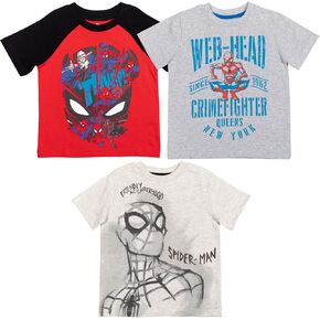 Marvel Spider-Man Spider-Gwen Miles Morales 3 Pack T-Shirts Toddler to Big Kid in Saudi Arabia