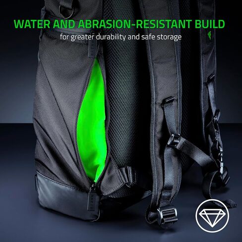 Razer Recon 15" Rolltop Backpack: Versatile All-Weather w/Full Capacity - Water & Abrasion Resistant - Fits 15 inch Laptops - Waterproof Zipper - Padded Back Shoulders Straps - MOLLE Webbing & D Ring in Saudi Arabia