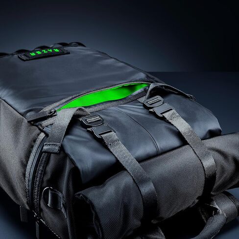 Razer Recon 15" Rolltop Backpack: Versatile All-Weather w/Full Capacity - Water & Abrasion Resistant - Fits 15 inch Laptops - Waterproof Zipper - Padded Back Shoulders Straps - MOLLE Webbing & D Ring in Saudi Arabia