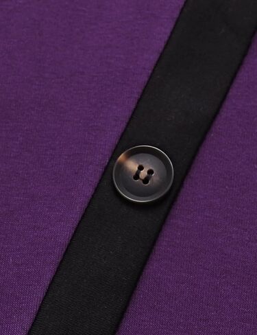 Youtalia Women's Long Sleeve Cowl Neck Pullover Button Side Tunic Sweatshirt in Kuwait