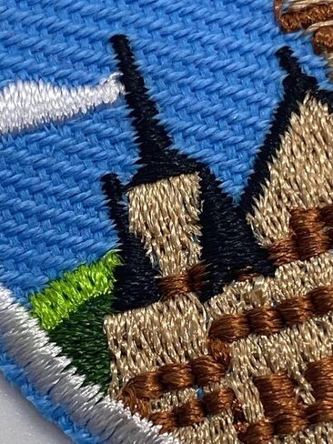 BOHAQA 2 قطعة من رقعات القلعة البافارية الألمانية مقاس 2 بوصة - رقعة حديد ميونيخ رائعة - يمكن كيها/خياطتها in Kuwait