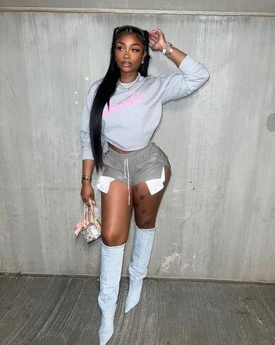 المرأة بو الجلود السراويل مثير الجانب الشق الرباط ديسكو السراويل الساخنة القصيرة مع جيوب in Kuwait