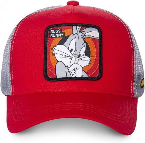 Men's Looney Tunes Trucker Cap Baseball Snap Back Hat Adult Women's Unisex Adjustable One Size (Bunny Red) in Saudi Arabia